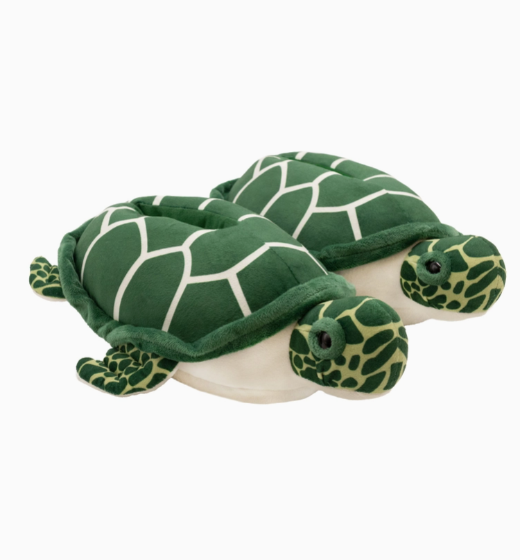 SLIPPERS - PLUSH TURTLE - hotRAGS.com