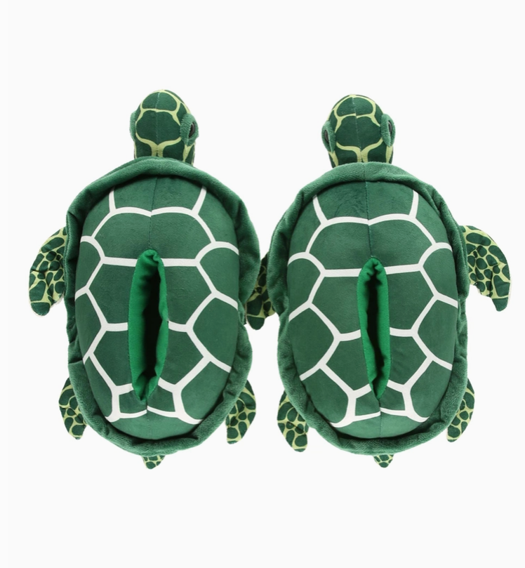 SLIPPERS - PLUSH TURTLE - hotRAGS.com