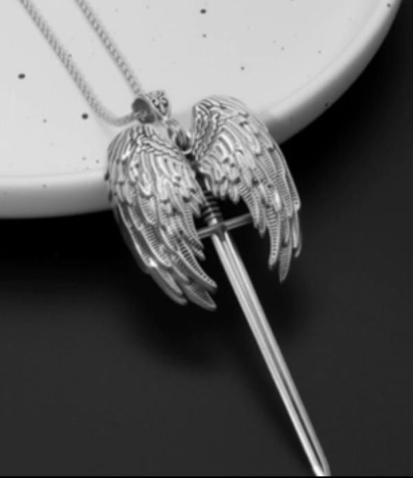 NECKLACE - WINGS WITH SWORD