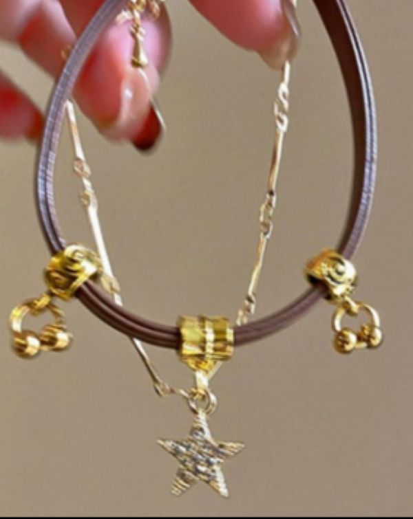 BRACELET - STAR GOLD BROWN
