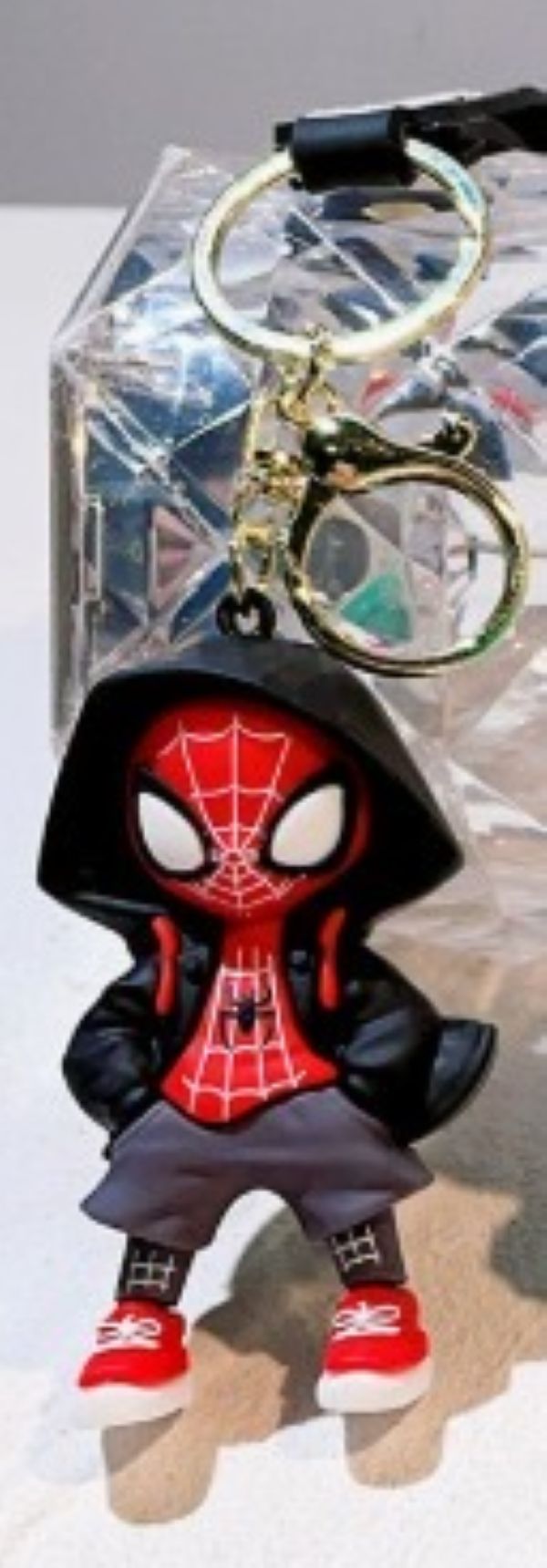 KEYCHAIN - SPIDERMAN HOOD BLACK