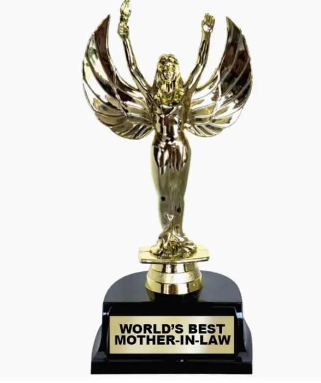 Trophy - World's Best Mom-N-Law Victory - hotRAGS.com