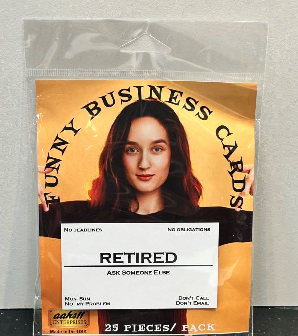 Card - Retired As Someone Else - hotRAGS.com