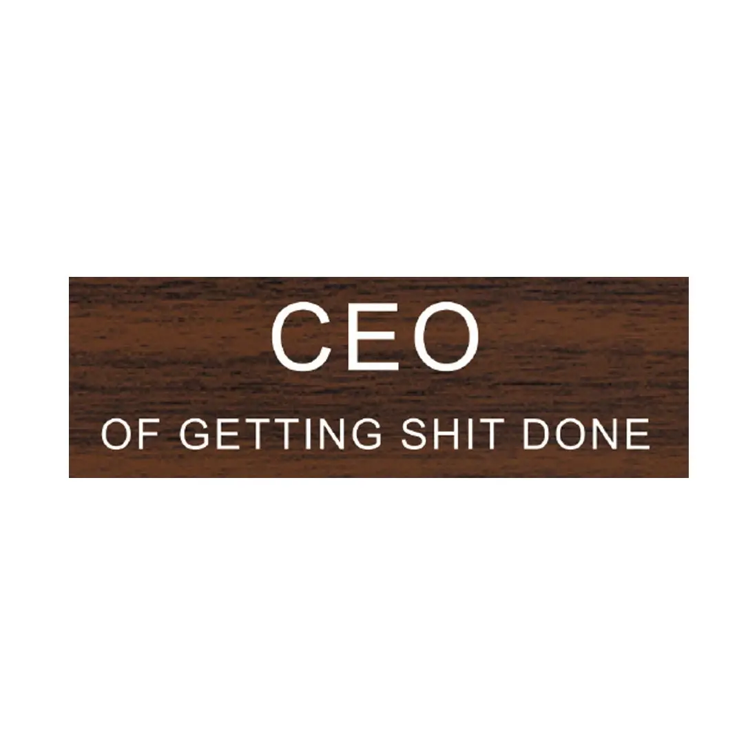 Name Tag - CEO Getting Shit Done - hotRAGS.com