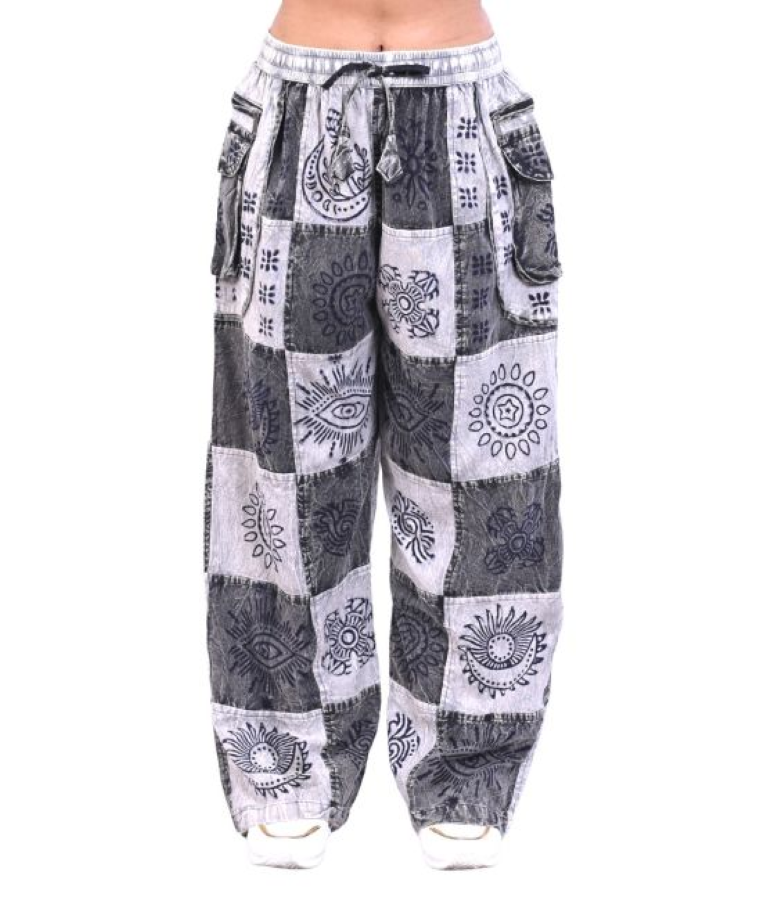 PANT - PATCHWORK BLACK WHITE