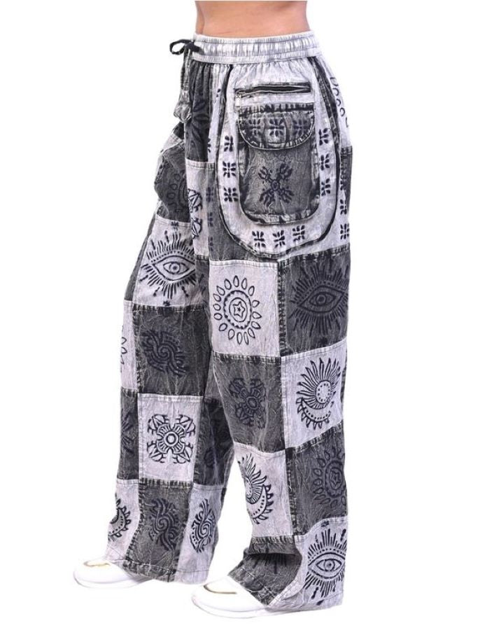 PANT - PATCHWORK BLACK WHITE