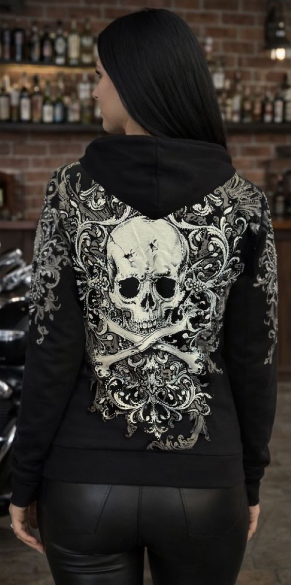 HOODY - SKULL CROSSBONES - hotRAGS.com