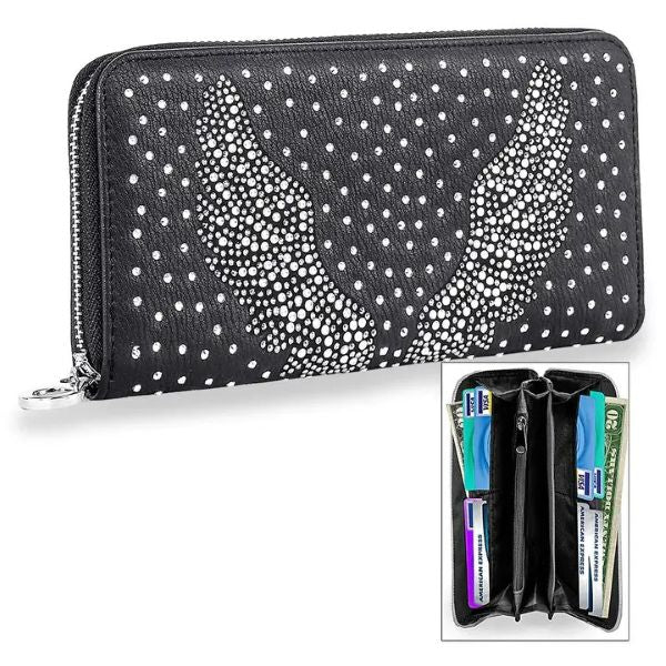 WALLET - RHINESTONE WING - hotRAGS.com