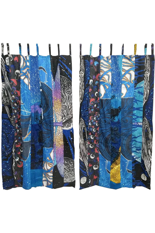 CURTAIN - PATCHWORK GLOW In The DARK