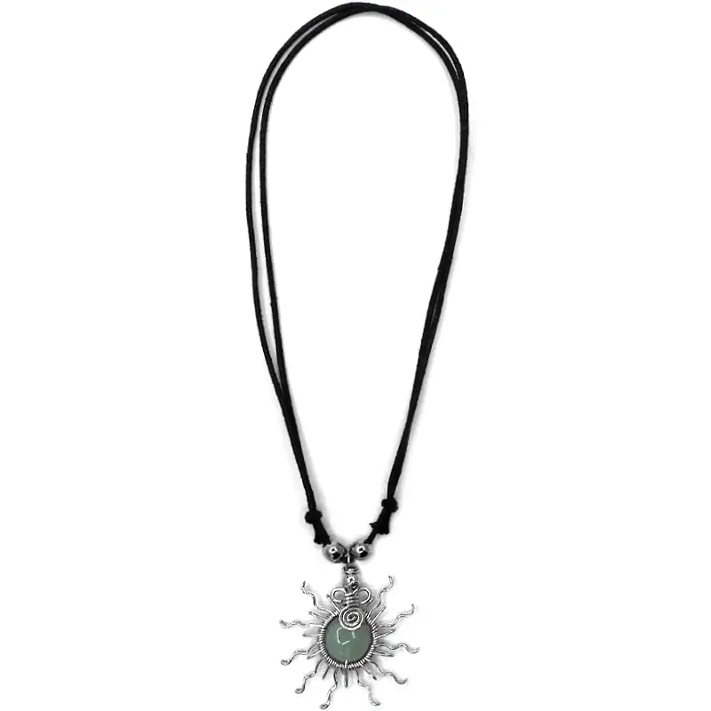 NECKLACE - SUN STONE PENDANT - Assorted