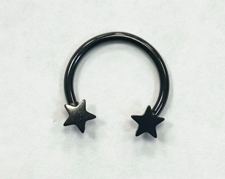 HORSESHOE - 16G STARS - BLACK