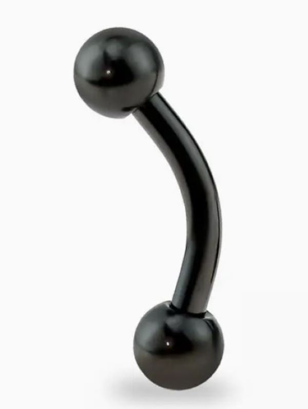 EYEBROW - 16G 5/16 - BLACK