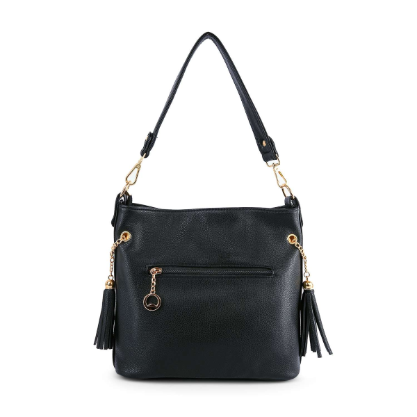 BAG - RHINESTONE ZIP HOBO