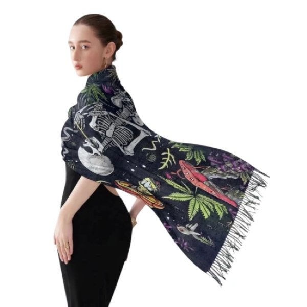 PASHMINA - SKELETON MARIJUANA
