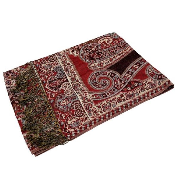 PASHMINA - PAISLEY MULTI PRINT - Dark
