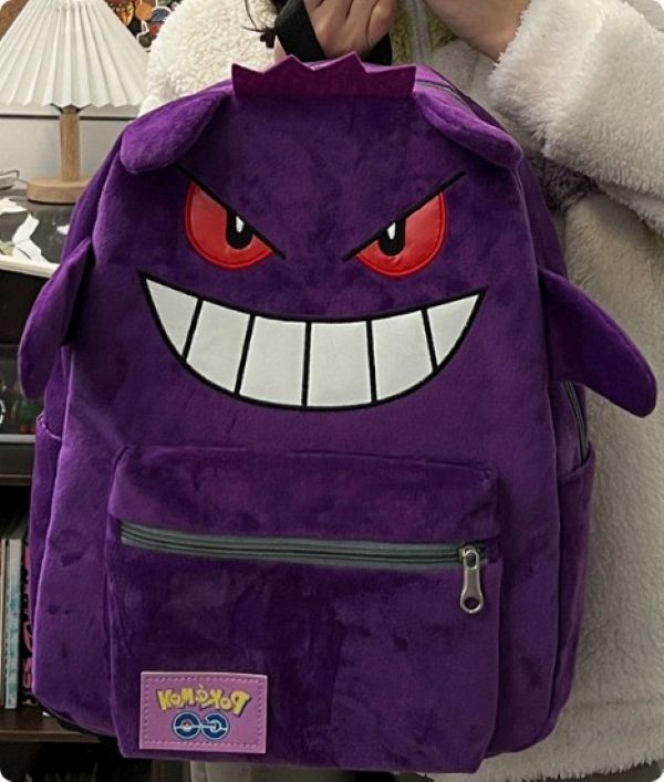 Backpack - Plush Gengar - Purple