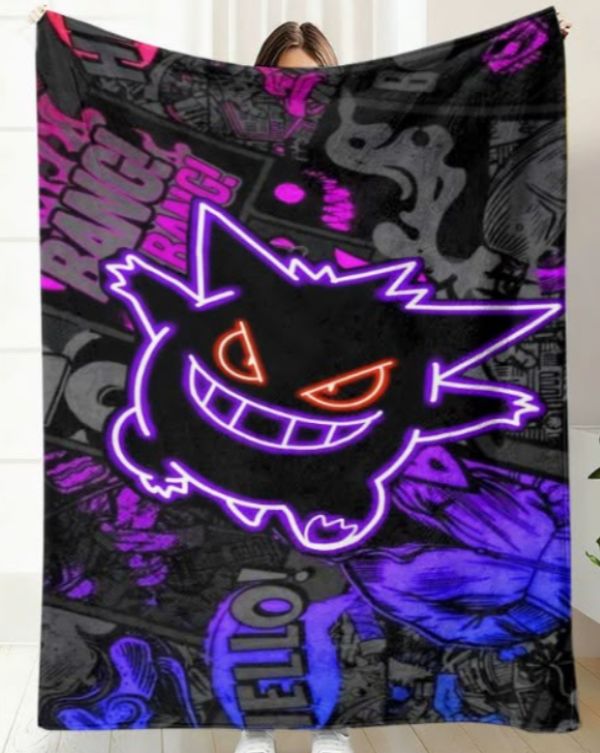 BLANKET - GENGAR NEON FACE