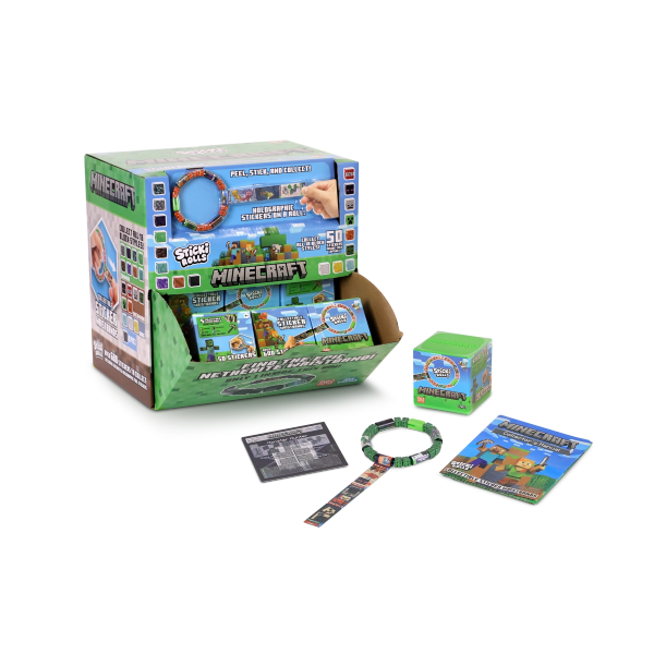 STICKER ROLL - MINECRAFT CUBE