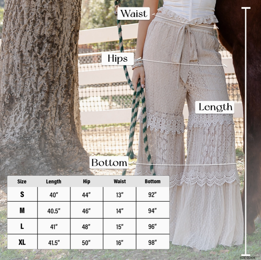 PANTS - TIERED LACE DREAM CLOUD