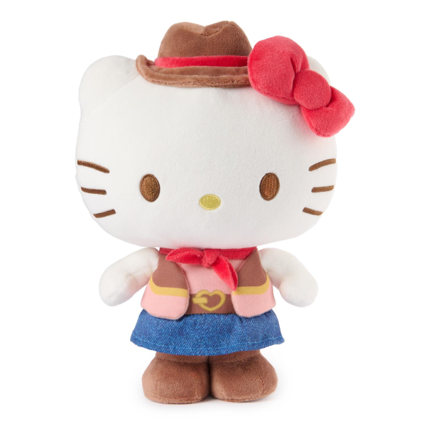PLUSH - HELLO KITTY COWGIRL - 9.5"