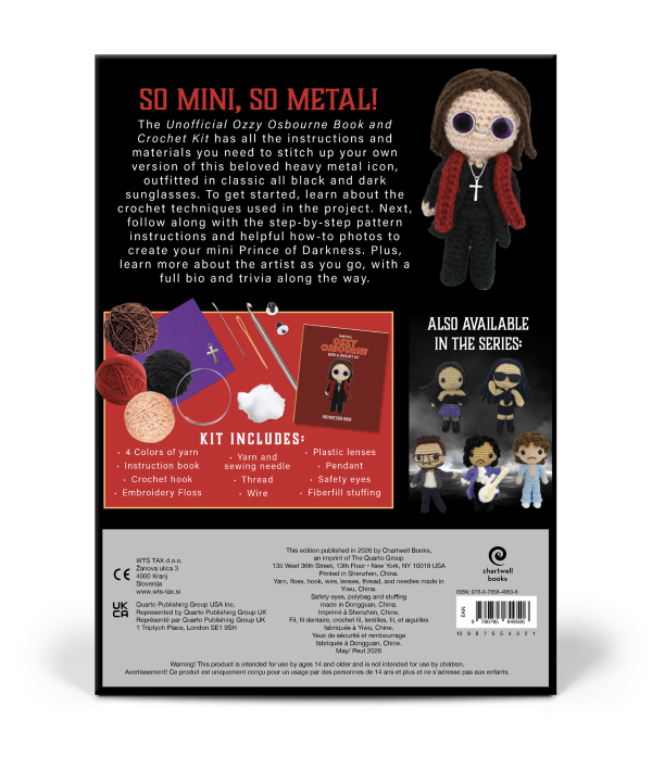 BOOK AND CROCHET Kit - OZZY OSBOURNE