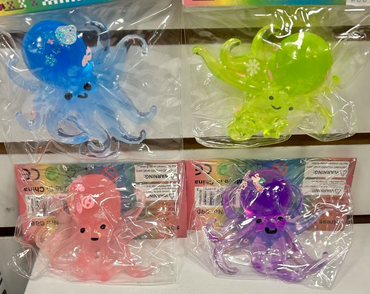 TOY - SQUISHY GLITTER OCTOPUS