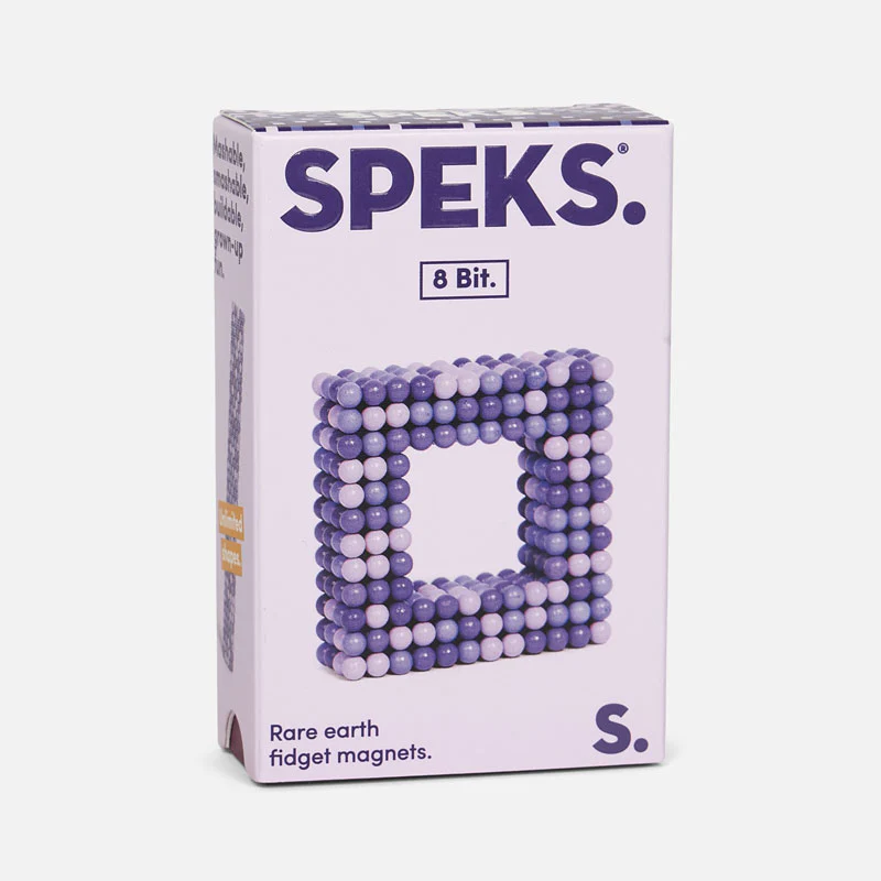 Toy - SPEKS PIXEL PURPLE 432 MAGNETS - Square