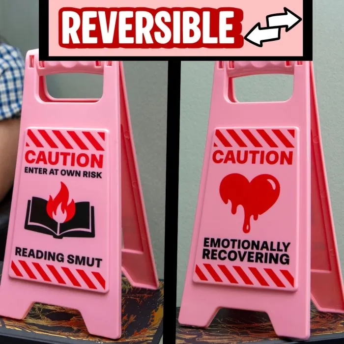 DESK WARNING - REVERSIBLE Reading SMUT