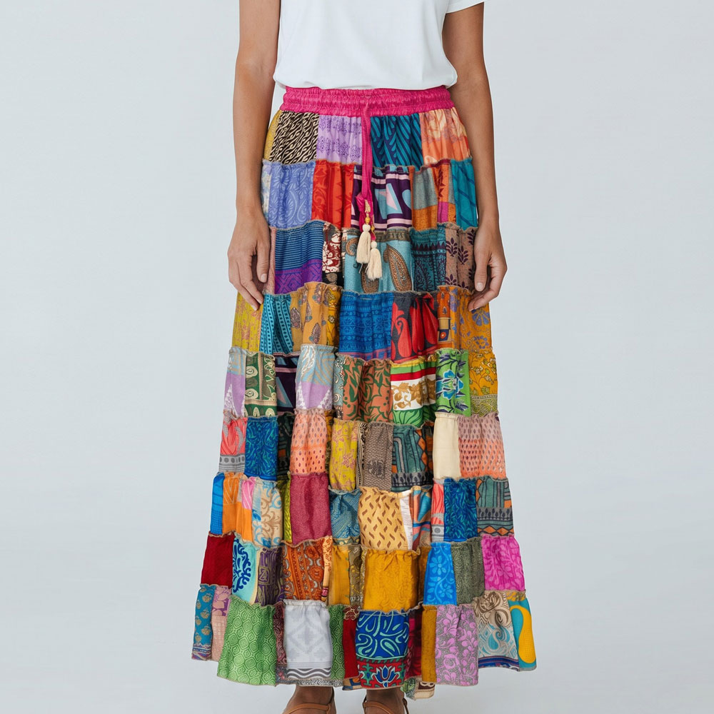 SKIRT - MAXI PATCHWORK
