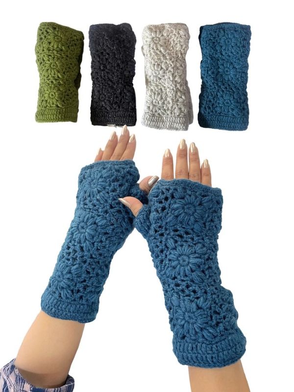 GLOVE - FINGERLESS FLORAL