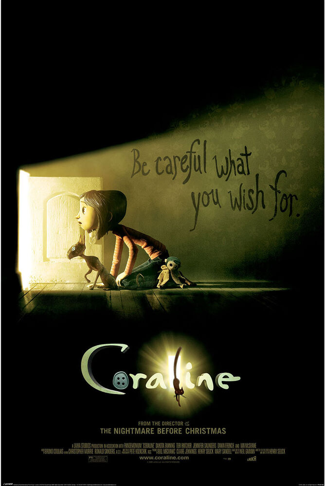 POSTER - CORALINE BE CAREFUL