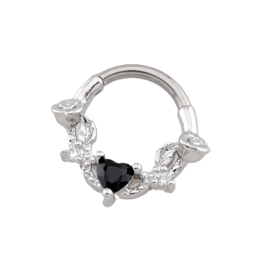 SEPTUM - 16G GOTHIC ROSE Vine - Silver