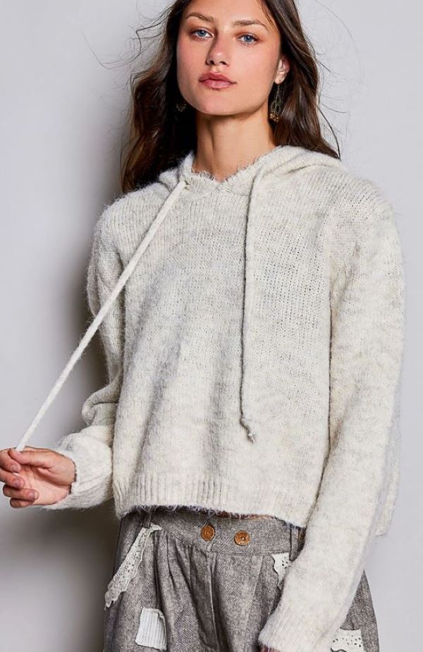JR KNIT Hoody - ALMOND