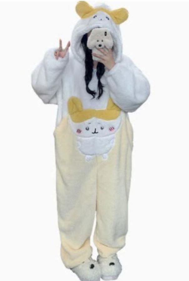 ONESIE - CHIIKAWA Plush - YELLOW WHITE