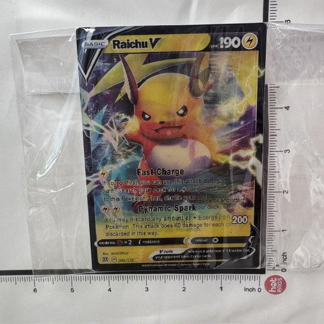 STICKER - 3D POKEMON CARD PIKAchu Rectangle