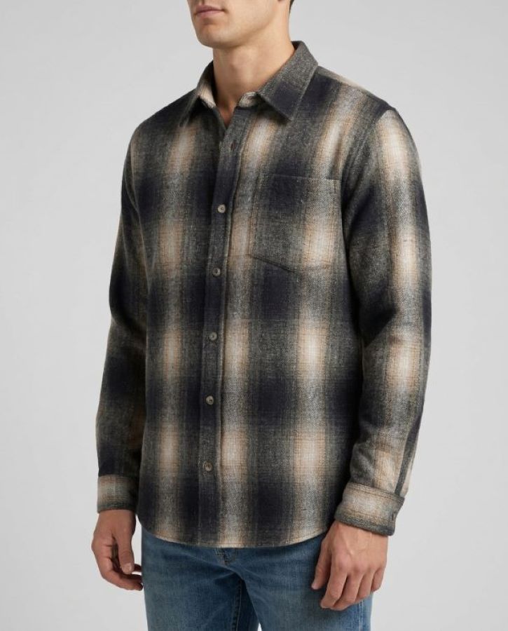 Men's FLANNEL SHIRT - NAVY