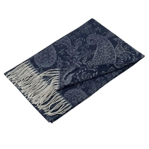 PASHMINA - PAISLEY NAVY