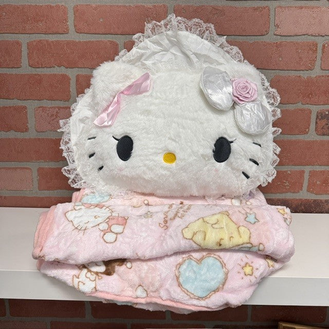 BLANKET And PILLOW - HELLO KITTY SET