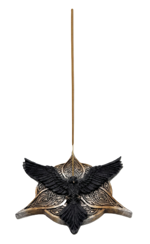 INCENSE BURNER - RAVEN WINGS