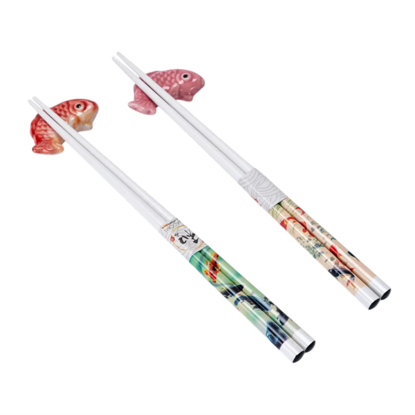 CHOPSTICKS - 2 PAIR KOI AND REST