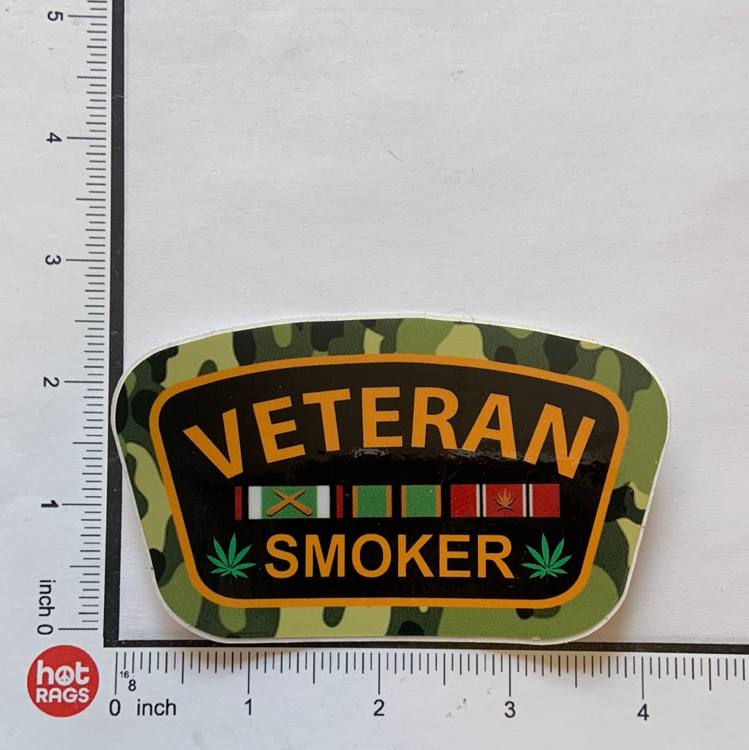Veteran Smoker Sticker-hotRAGS.com