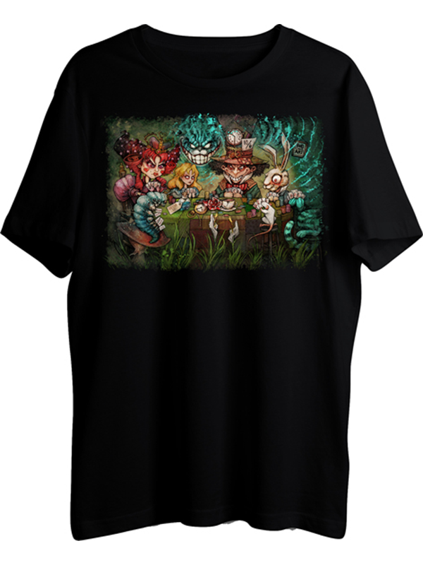 T Shirt - We Are All Mad Alice in Wonderland-hotRAGS.com