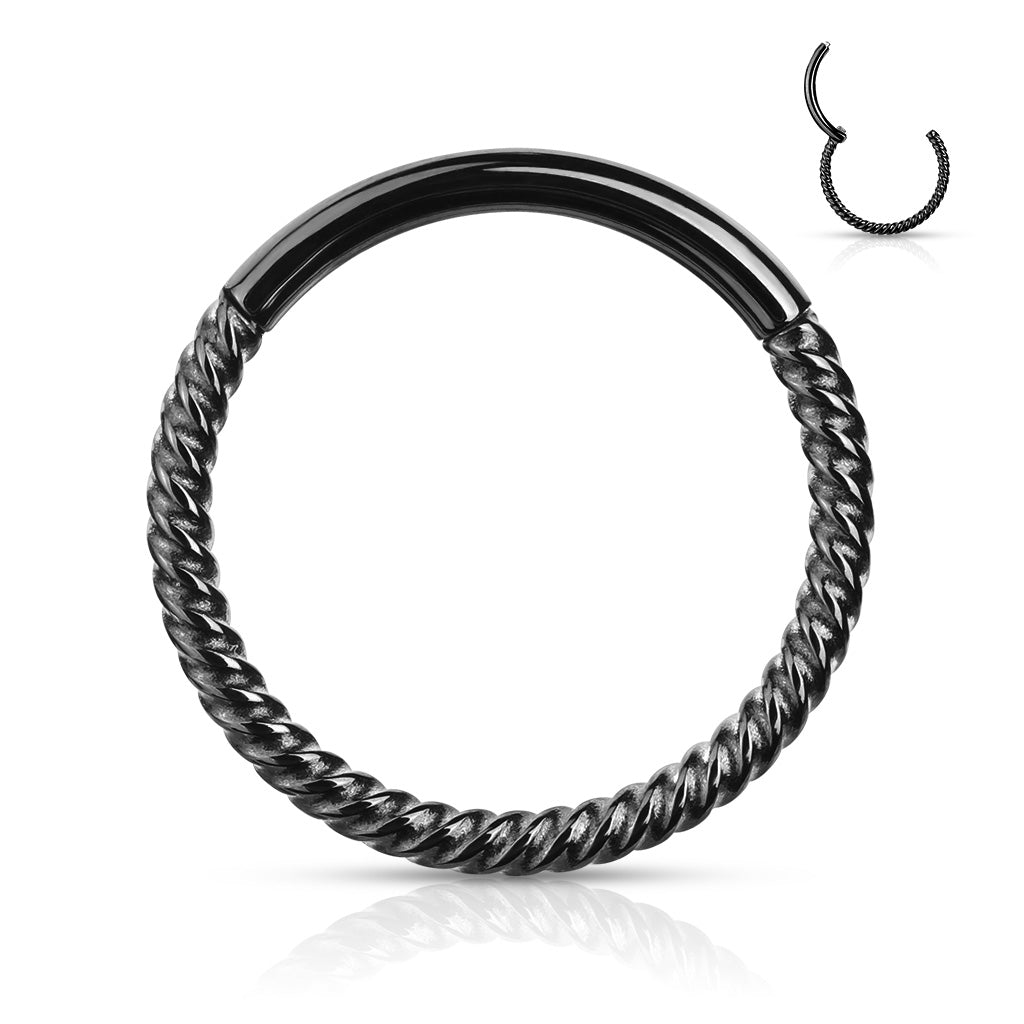 Nose Groove - 18g Black-hotRAGS.com