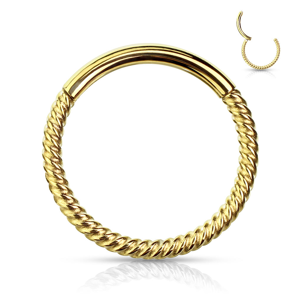 Nose - Groove 18g - Gold-hotRAGS.com