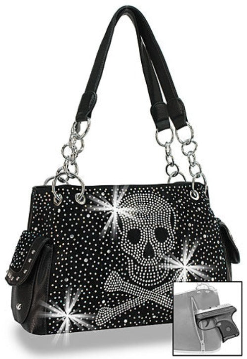 Handbag - Skull Design Rhinestone-hotRAGS.com