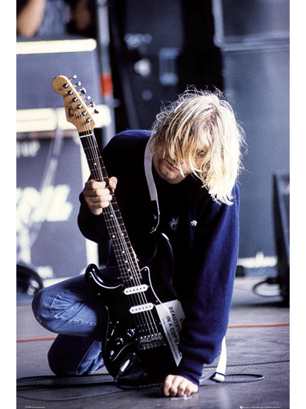 Poster - Nirvana Kneeling-hotRAGS.com