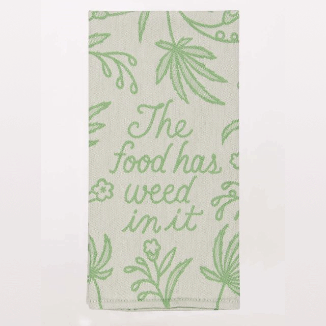 Kitchen Dish Towel - The Food Has Weed In It-hotRAGS.com