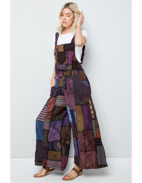 Overalls - Wide Leg Patch - unique-hotRAGS.com