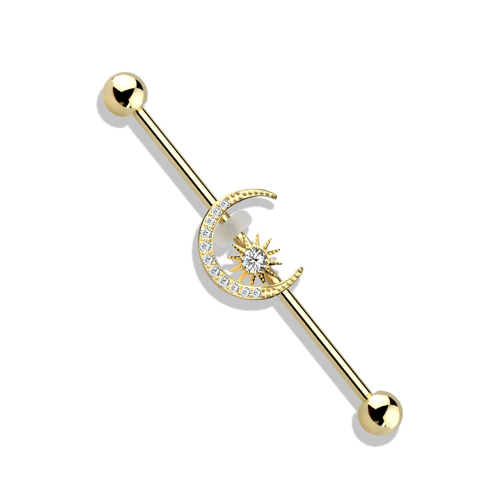 Barbell Industrial Moon Gold-hotRAGS.com