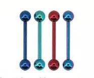 Barbell - 14g Titanium Rainbow-hotRAGS.com